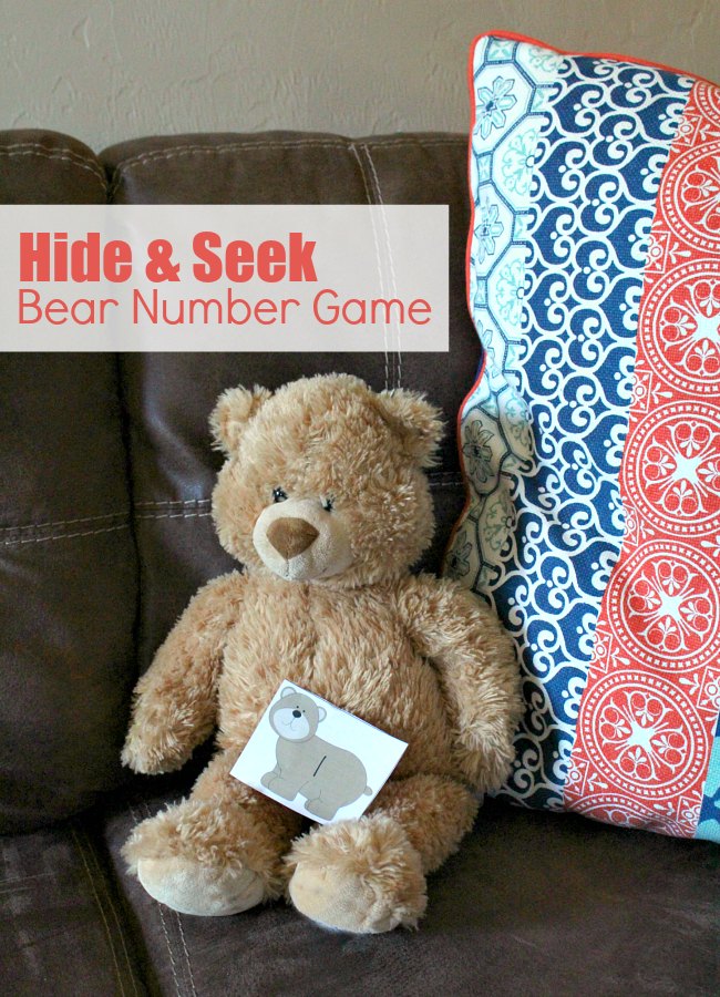 Hide and seek Printable Bear Number Game for Preschoolers - The Educators' Spin On It Hide and seek Printable Bear Number Game for Preschoolers