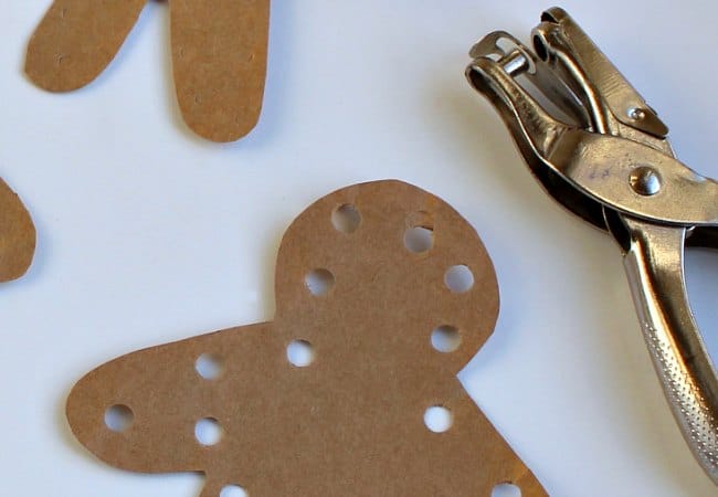 hole-punch-gingerbread-ornament - The Educators' Spin On It Hole Punch Gingerbread Ornament for Fine Motor