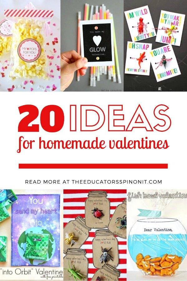 homemade-valentine-ideas-for-classmates-2 - The Educators' Spin On It Homemade Valentines Day card Ideas for Kids