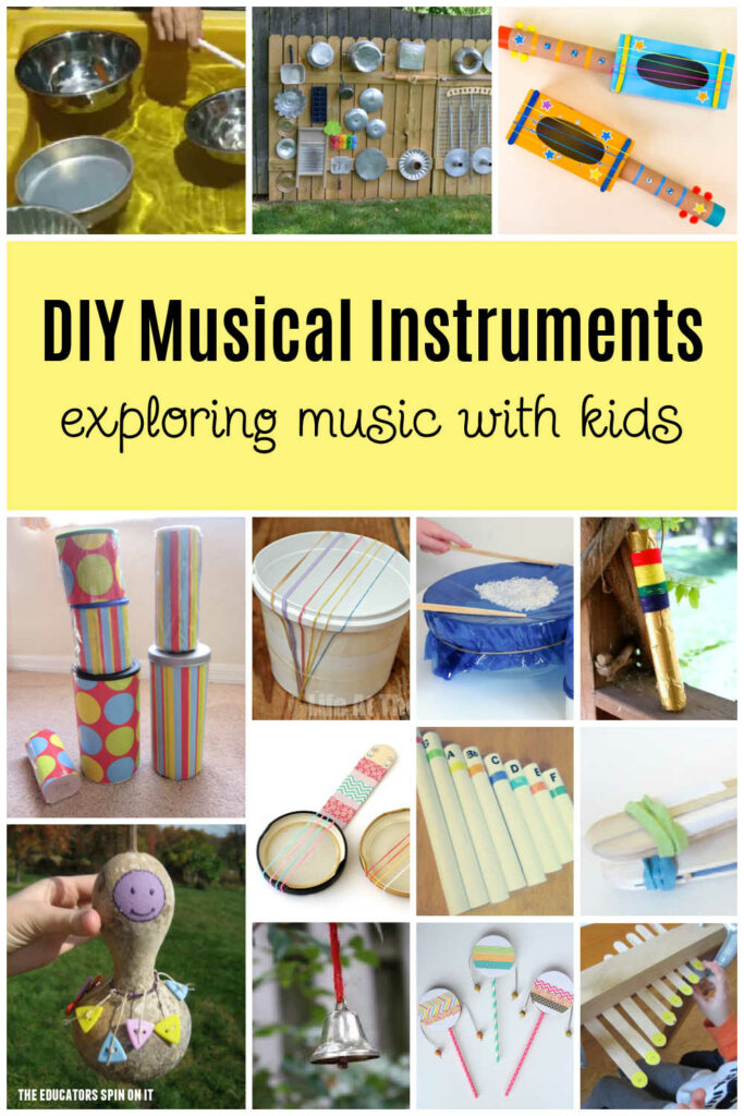 how-to-make-musical-instruments-with-kids 1 - The Educators' Spin On It DIY Musical Instruments for Kids! Exploring music with kids at home