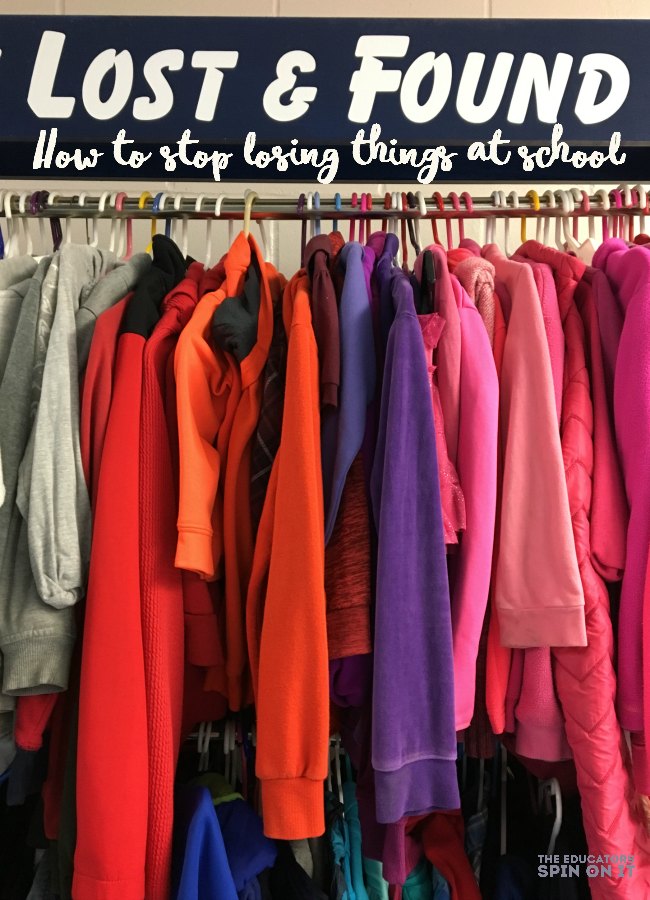 How to stop losing things at school - The Educators' Spin On It Packed Lost and Found: How to stop losing things at school.
