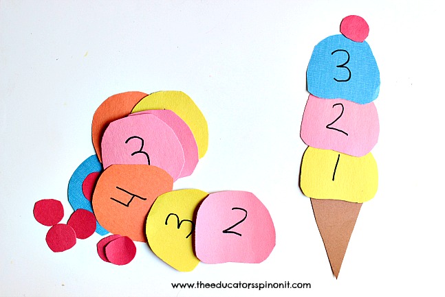ice cream counting - The Educators' Spin On It Ice Cream Math Playdate Ideas
