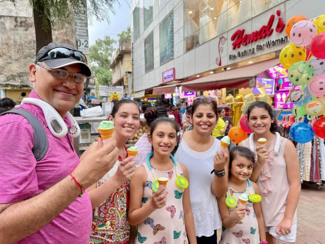 ice-cream-lajput-nagar-india - The Educators' Spin On It Getting softies at Lajput Nagar market in New Delhi, India