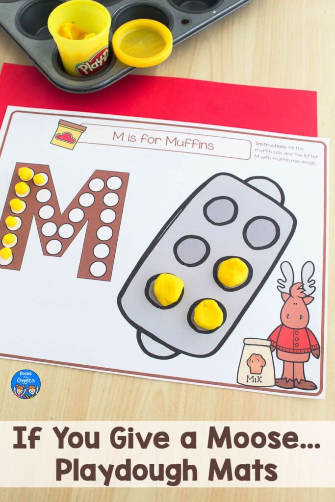 if-you-give-a-moose-playdough-1 - The Educators' Spin On It If you Give a Mouse a muffin playdough mats