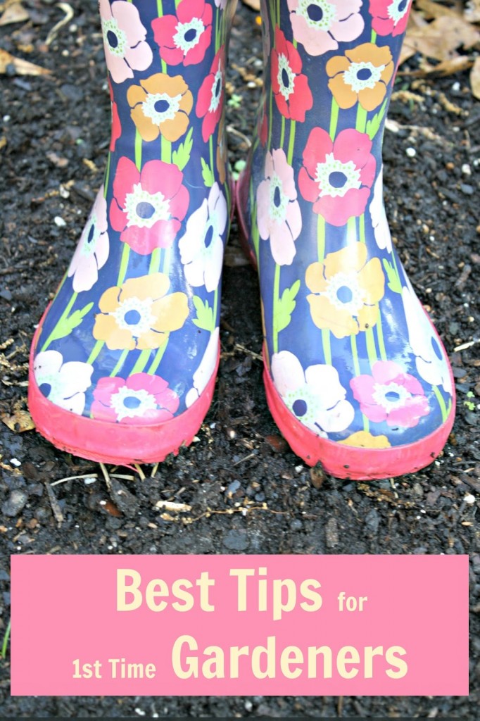 Best Tips for First Time Gardeners - The Educators' Spin On It Garden Boots in Soil with First Time Gardening tips