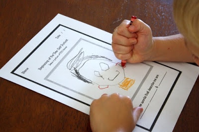 First week of school self portrait