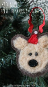 Felted Bear Ornament for Christmas - The Educators' Spin On It Felted Bear Ornament for Christmas