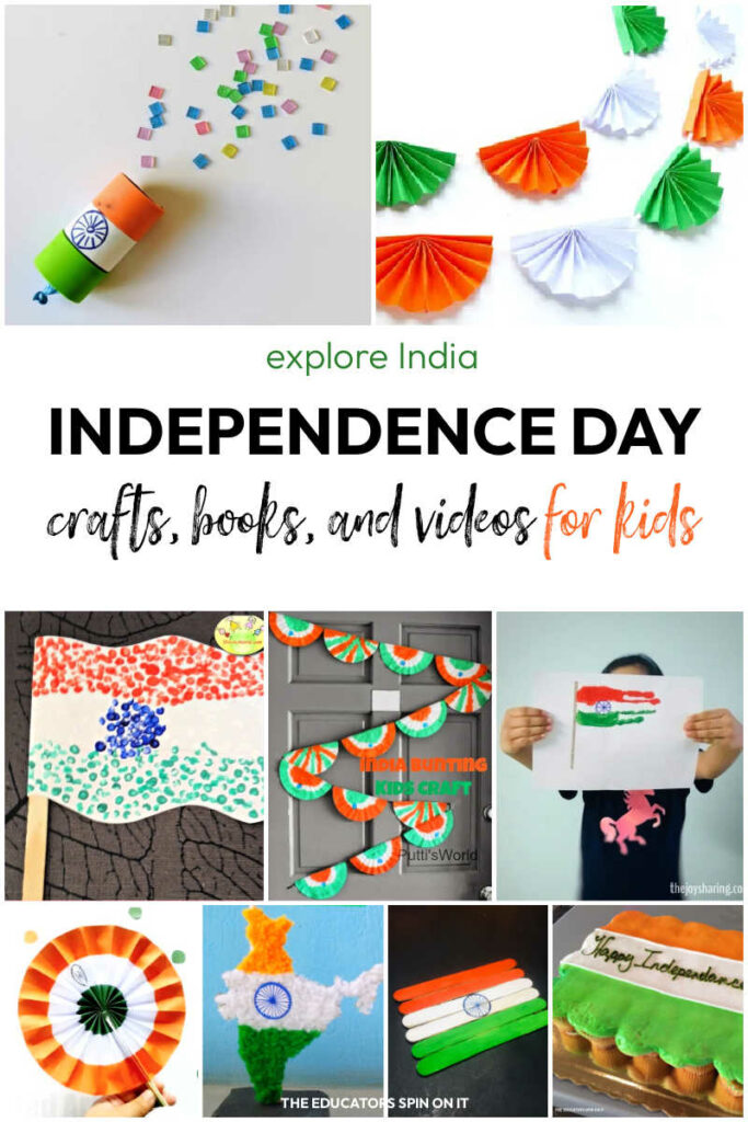 India-independence-day-activities-for-kids - The Educators' Spin On It Independence Day Activities for Kids to Learn All About India. Includes crafts, books and videos for kids to learn about India's Independence Day.