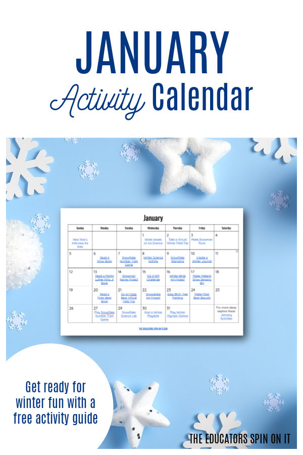 January-activity-calendar-2025-pin - The Educators' Spin On It January Activity Calendar for Kids 2025
