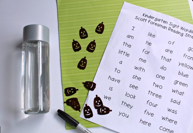 kindergarten-sight-words-for-kids-for-halloween-sight-word-activity - The Educators' Spin On It Kindergarten Sight Words for Kids for Halloween Sight Word Activity