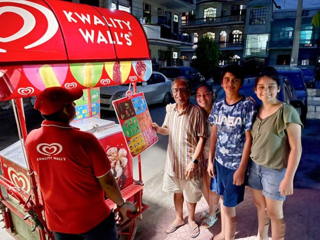 kwality-walls-ice-cream-vender-india - The Educators' Spin On It Getting Ice cream from street vender in Faridabad, India