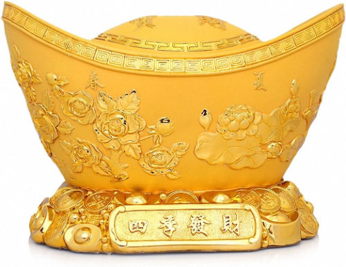 Large Size Feng Shui Golden Ingot - The Educators' Spin On It