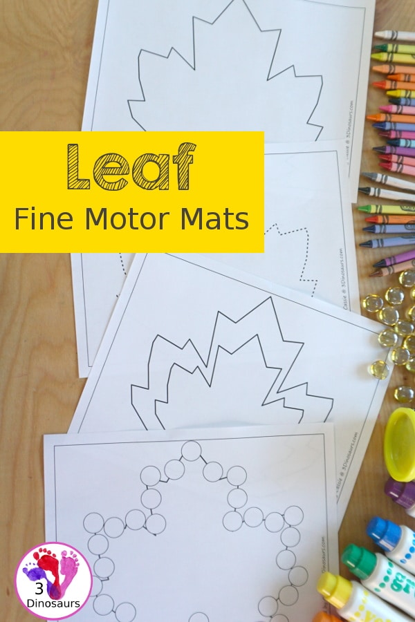 leaf-fine-motor-mats - The Educators' Spin On It