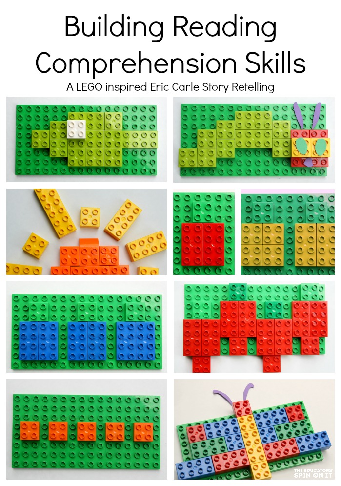 legoeric.jpg - The Educators' Spin On It LEGO bricks retelling story of The Very Hungry Caterpillar by Eric Carle