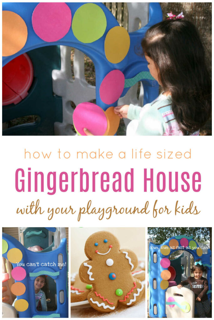 life-sized-gingerbread-house-with-playground - The Educators' Spin On It How to Make Life Sized Gingerbread House with Kids