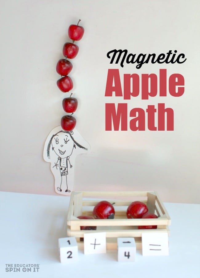 magnetic-apple-math-game-for-ten-apples-up-on-top - The Educators' Spin On It Magnetic Apple math Game for the book Ten Apples Up On Top