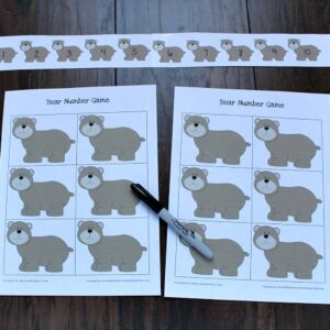 Making Number Line with Preschoolers