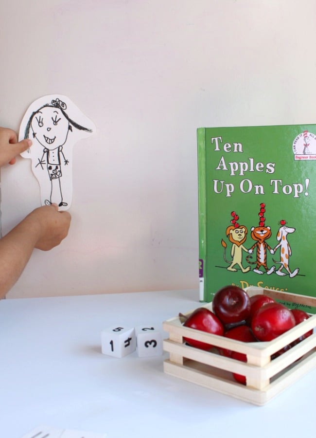 making-self-portrait-for-ten-apples-up-on-top - The Educators' Spin On It Handing Self Portrait for Ten apples Up On Top Math Game