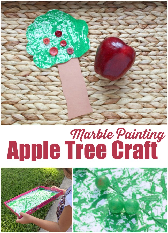 marble-painting-apple-tree-craft-for-preschoolers - The Educators' Spin On It Marble Painting Apple Tree Craft