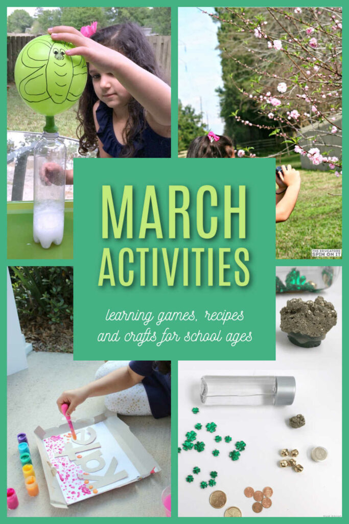 March-activities-for-kids-pin - The Educators' Spin On It March Activities for School Ages