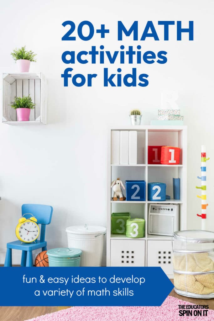 math-activities-for-kids- - The Educators' Spin On It The best collection of math activities for kids. Fun and easy hands on games and activities to help children build their math skills.