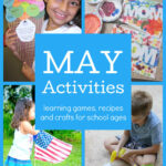 May Activities for kids! Includes free monthly activity guide for kids