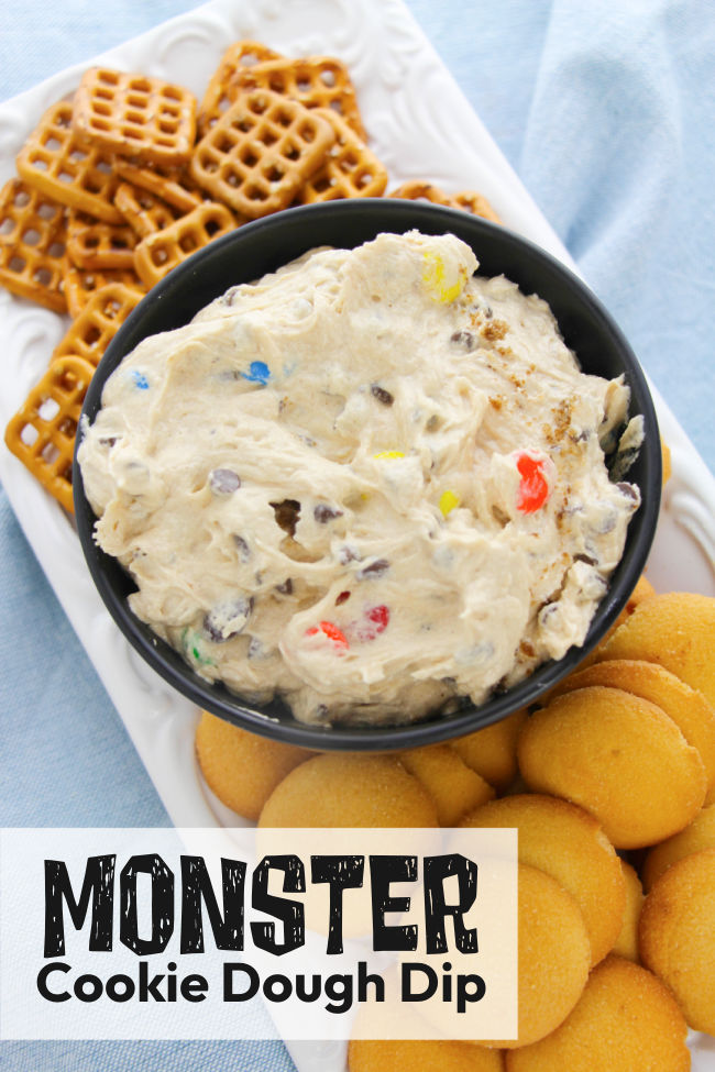 monster-cookie-dough-dip-recipe - The Educators' Spin On It Monster Cookie Dough Dip Recipe
