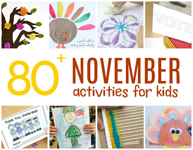 november-activities-fo-kids-2 - The Educators' Spin On It 80+ November Activities for Kids