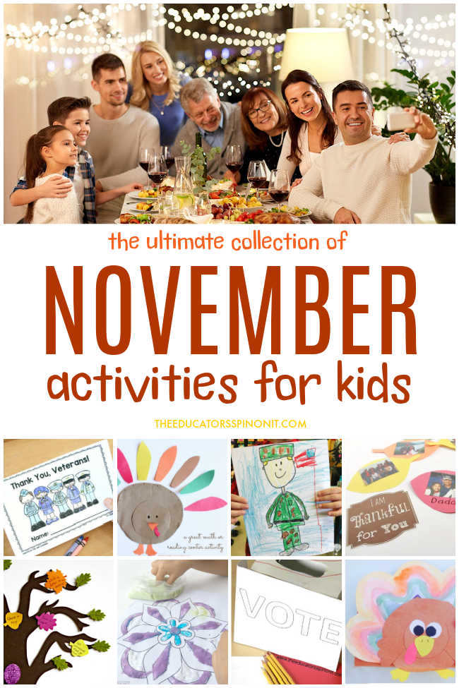 november-activities-for-kids - The Educators' Spin On It November Activities for Kids