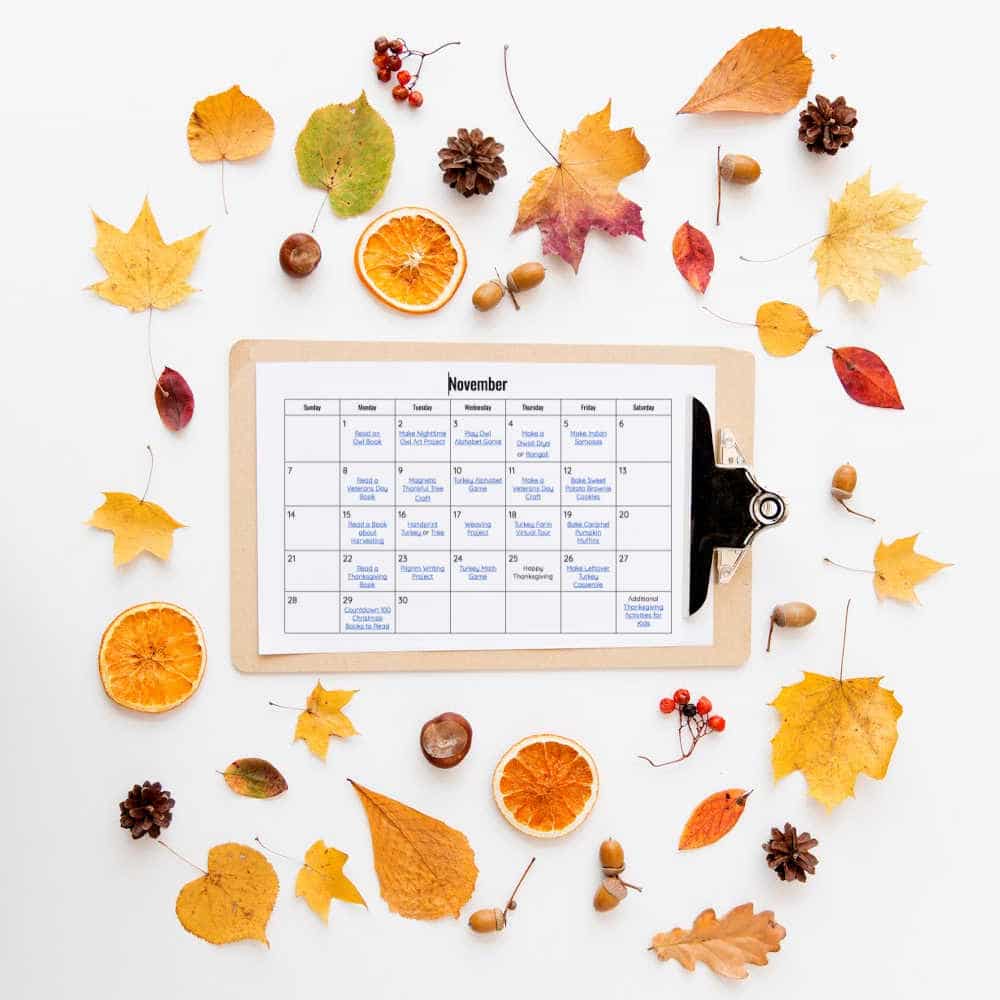 November activity calendar for kids - The Educators' Spin On It November Activity Calendar for Kids