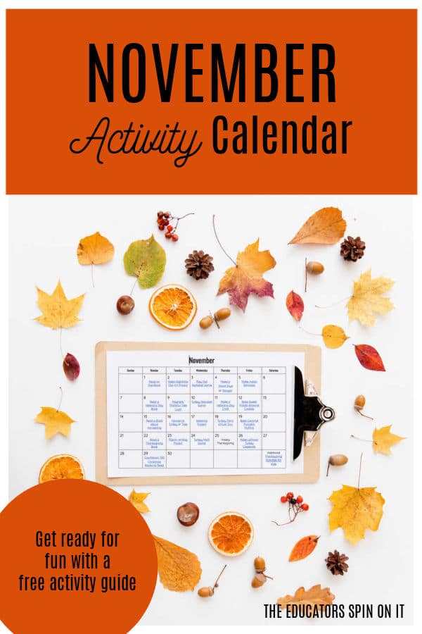 November-activity-calendar-pin- - The Educators' Spin On It November Activity Calendar Guide