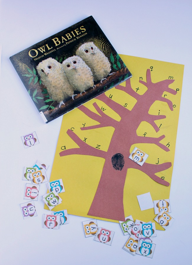 owl-alphabet-game-for-preschoolers-inspired-by-owl-babies - The Educators' Spin On It Owl alphabet game for preschoolers