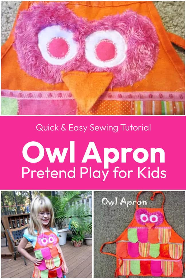 owl-apron-sewing-tutorial-for-kids - The Educators' Spin On It Owl Apron Sewing Tutorial for Kids Dress Up or Costume Ideas