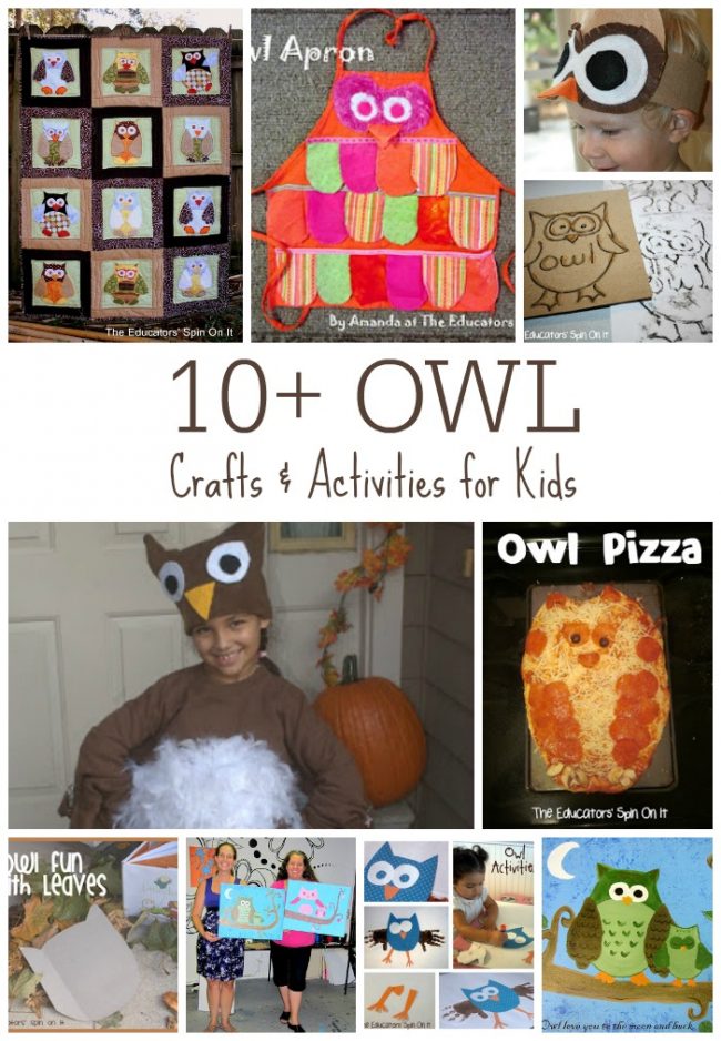 Owl%2Bcrafts%2Band%2Bactivities.jpg - The Educators' Spin On It 10+ Owl Crafts and Activities for Kids