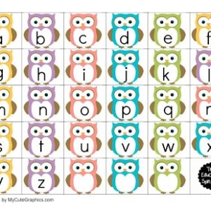 Alphabet Owls