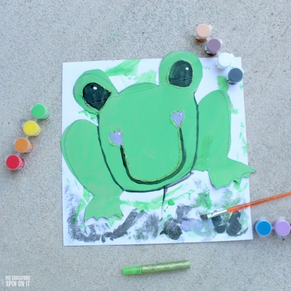 Painted Frog Craft and Game for Preschoolers - The Educators' Spin On It Painted Frog Craft and Game for Preschoolers