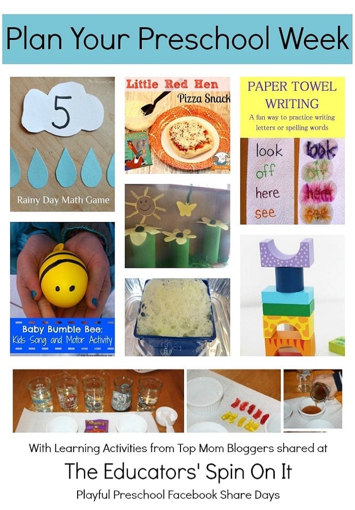 PicMonkey Collage (2) - The Educators' Spin On It Plan for Preschool Week Lesson Plan