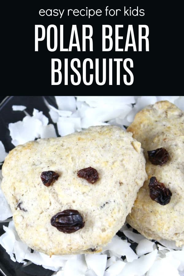 polar-bear-biscuits-recipe-for-kids - The Educators' Spin On It polar bear shaped biscuits for cooking with kids