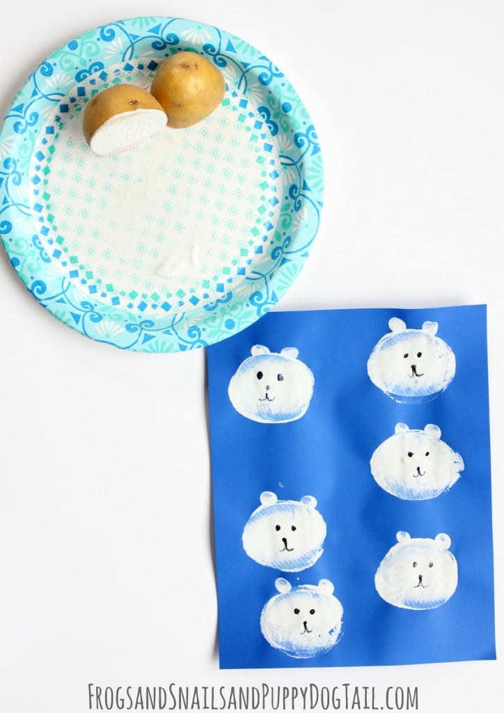 polar-bear-potato-stamp-craft - The Educators' Spin On It Polar Bear Potato Stamp Craft for Preschoolers