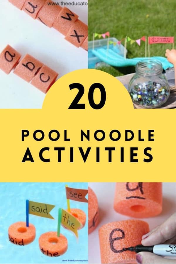 pool-noodle-learning-activities-for-summer-fun-1 - The Educators' Spin On It 20 Pool Noodle Activities for Kids