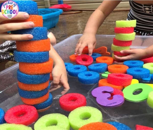 pool-noodle-patterns - The Educators' Spin On It Making patterns with sliced pool noodles