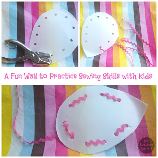 Creating lacing game for child with mouse outline,