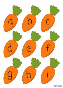 Printable Alphabet Bunny Game for Preschoolers - The Educators' Spin On It Printable Alphabet Bunny Game for Preschool & Kindergarten