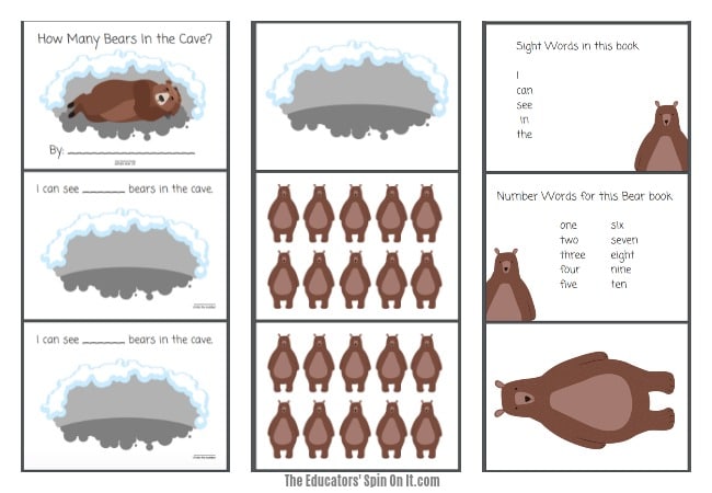 Printable Bear Counting Activity - The Educators' Spin On It Printable Bear Counting Activity #eduspin #printable #math #preschool