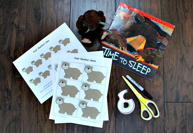 Printable Bear Number Game for Preschoolers with Number Line Activity - The Educators' Spin On It Printable Bear Number Game for Preschoolers with Number Line Activity