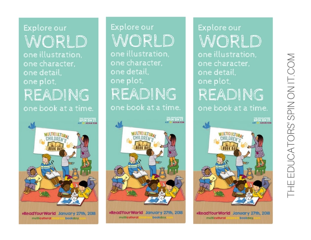 PRINTABLE #READYOURWORLD BOOKMARKS FOR MULTICULTURAL CHILDREN'S BOOK DAY - The Educators' Spin On It PRINTABLE #READYOURWORLD BOOKMARKS FOR MULTICULTURAL CHILDREN'S BOOK DAY
