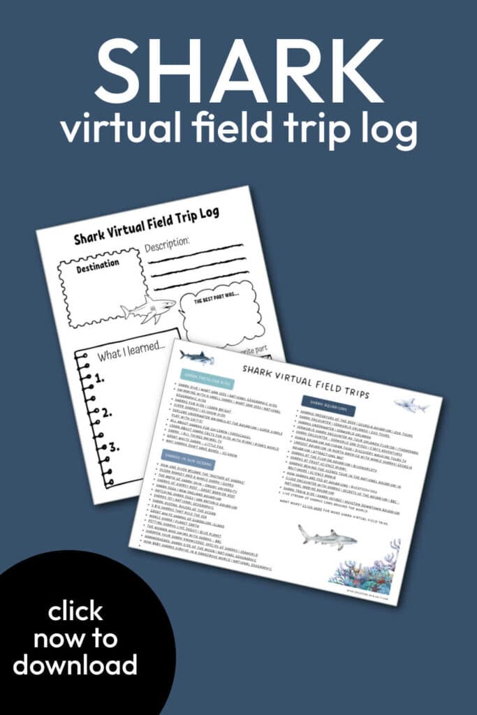 printable-shark-field-trip-log-with-links - The Educators' Spin On It Shark Virtual Field Trip Log