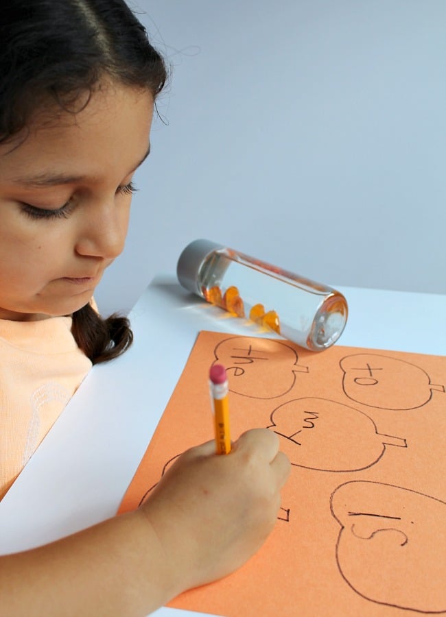 pumpkin-sight-word-activity-with-sensory-sight-word-gme - The Educators' Spin On It Pumpkin Sight Word Activity with Sensory Bottle