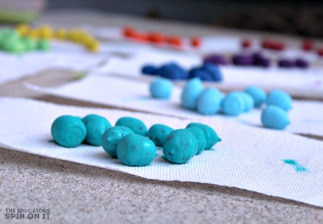 Rainbow Acorns for Math Games - The Educators' Spin On It Rainbow Acorns for Math Games