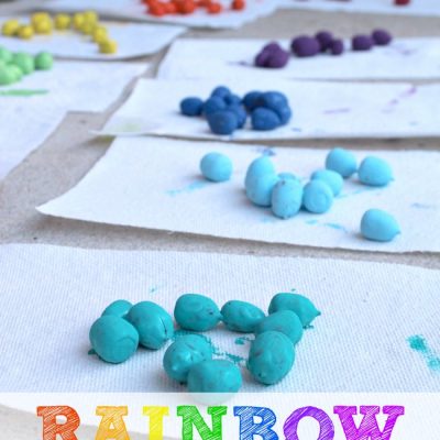 5 Math Games Using Painted Rainbow Math Counters
